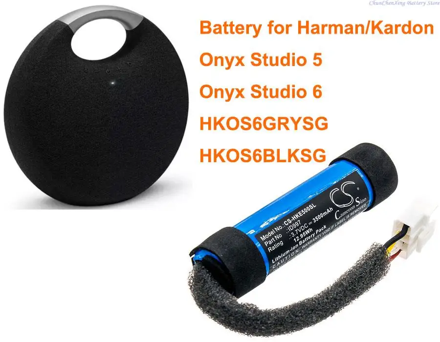 Cameron Sino 3500mAh Speaker Battery for Harman/Kardon, Onyx Studio 5, Onyx Studio 6, HKOS6GRYSG, HKOS6BLKSG