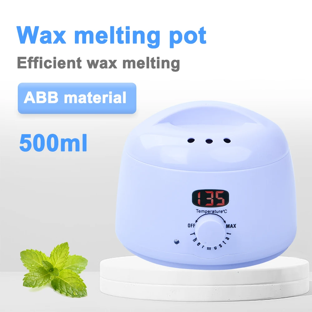 

Грелка для воска большой емкости 500 мл с цифровым дисплеем температуры, подходит для удаления волос на все тело для мужчин и женщин