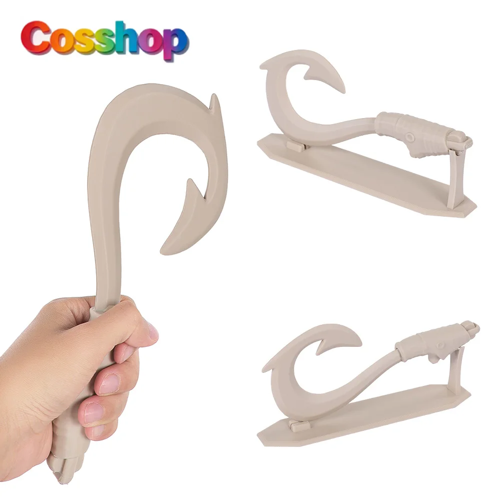 Cartoon Ocean Princess Maui Manaiakalani Fish Hook Knife Cosplay Men Adult Role Playing Prop Halloween Party Accessories