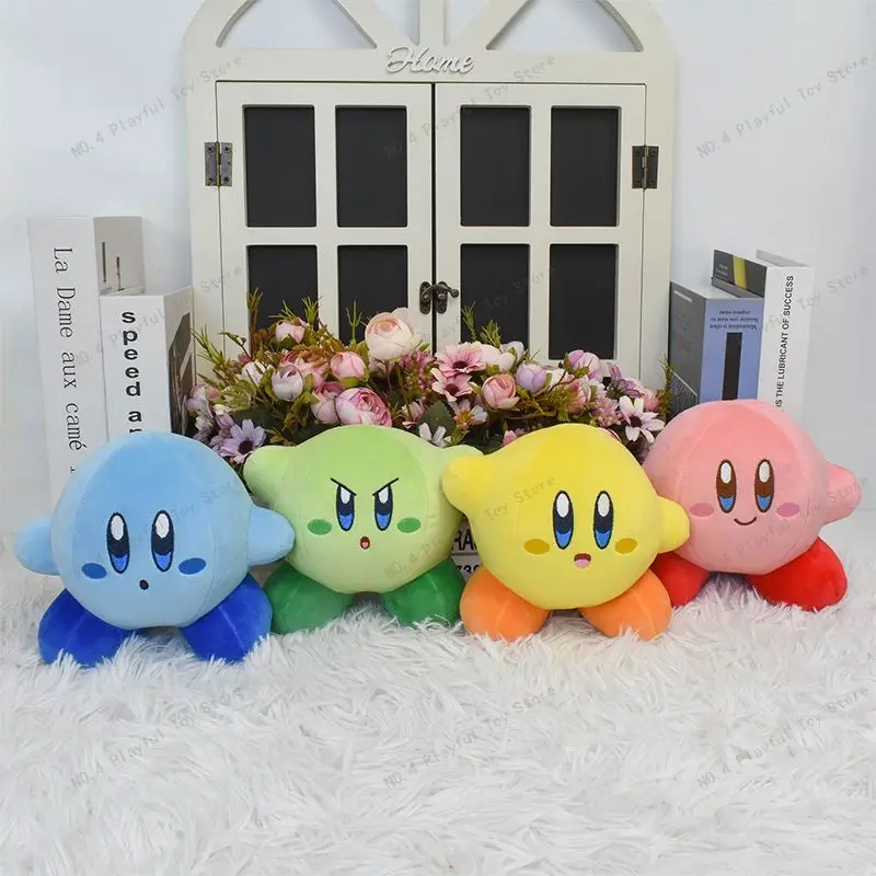 Muñecos de peluche Kirby de Anime para niños, muñecos de felpa suave, colección de juguetes de dibujos animados Kawaii, gran regalo de cumpleaños y