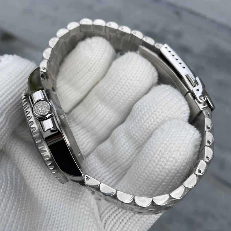 Steeldive masculino gmt relógio 40.5mm relógio de pulso mecânico automático mergulhador 300m à prova dwaterproof água BGW-9 luminosa safira nh35 moldura cerâmica