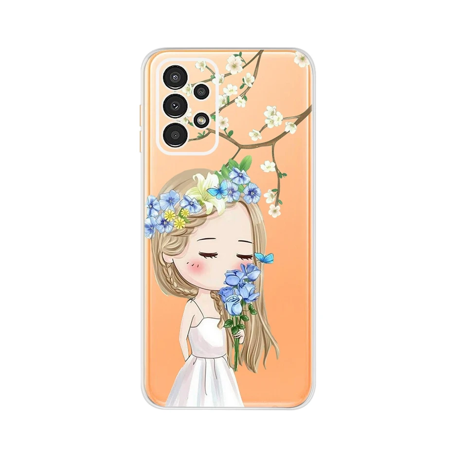 For Samsung A13 4G Case Cute Cartoon Painted Cover Silicone Soft Phone Case For Samsung Galaxy A13 A 13 Cover Coque 6.6\'\' Fundas