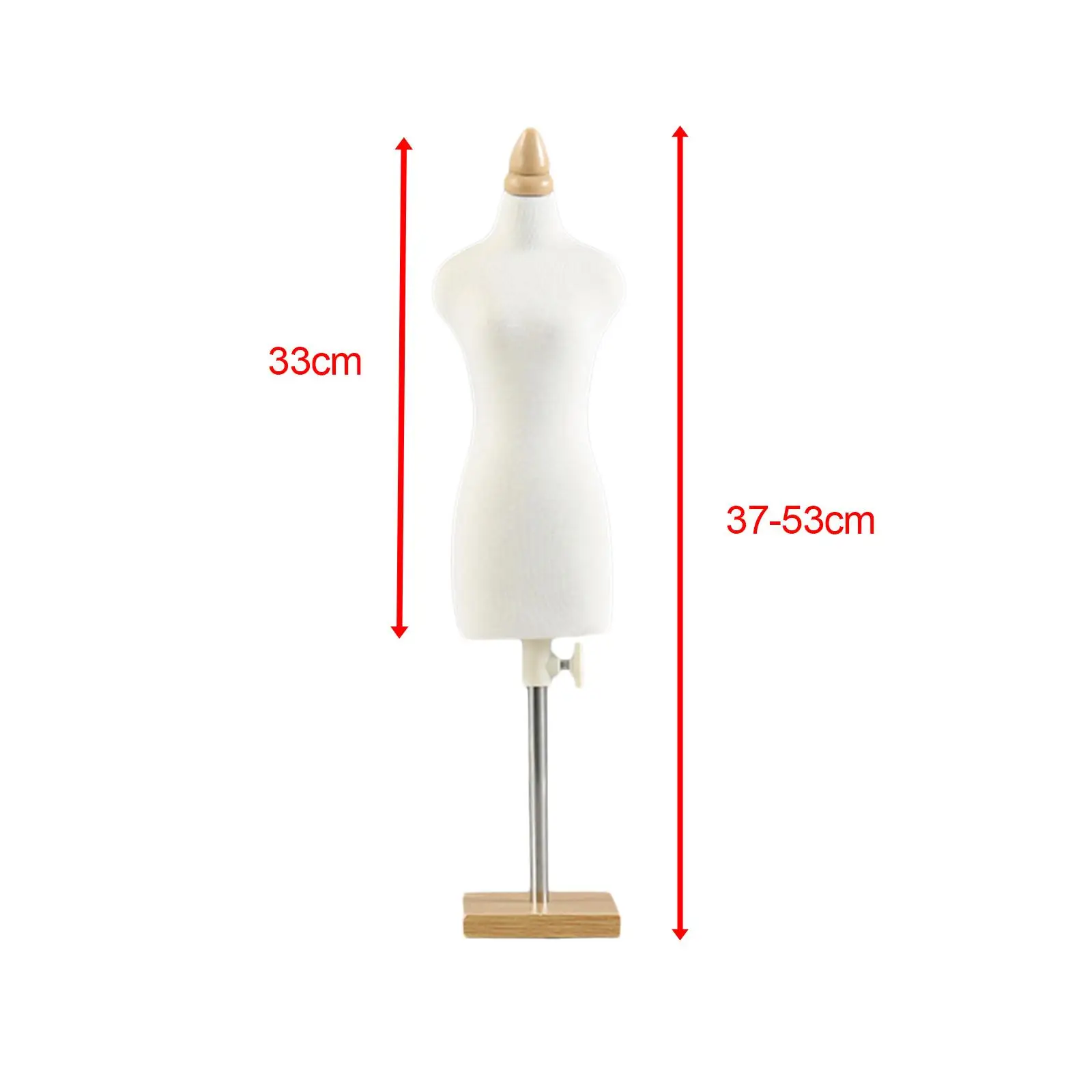 Mini Tailor Dressmaker Doll Mannequin Torso Stand, Doll Female Dress Form Mannequin for Scene Decoration,Dollhouse