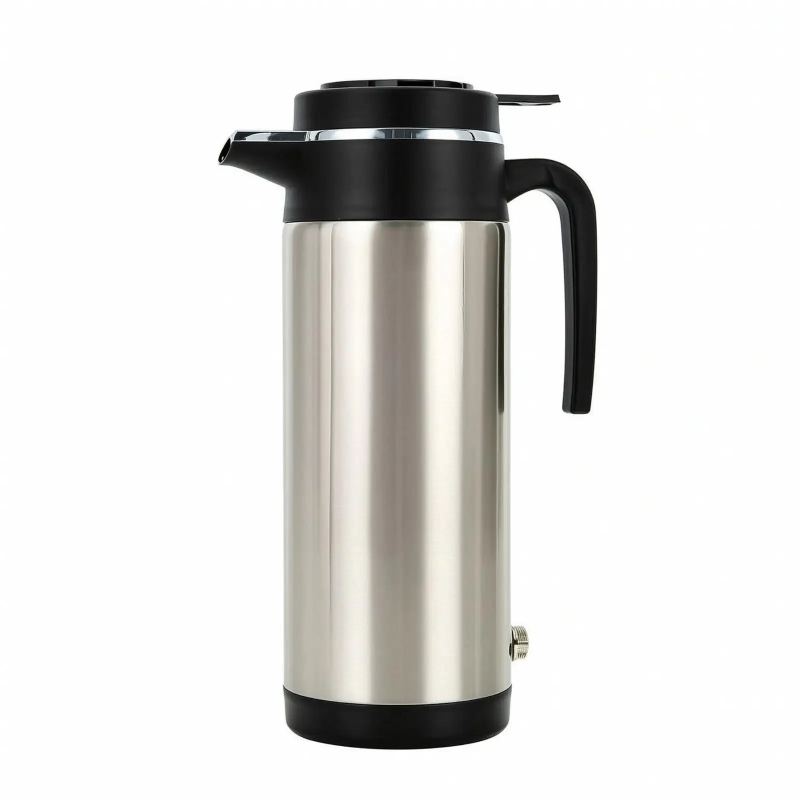Travel Car Kettle Electric Heating Beverage Pot Stainless Steel Insulated Mug with Handle for Vehicle Use