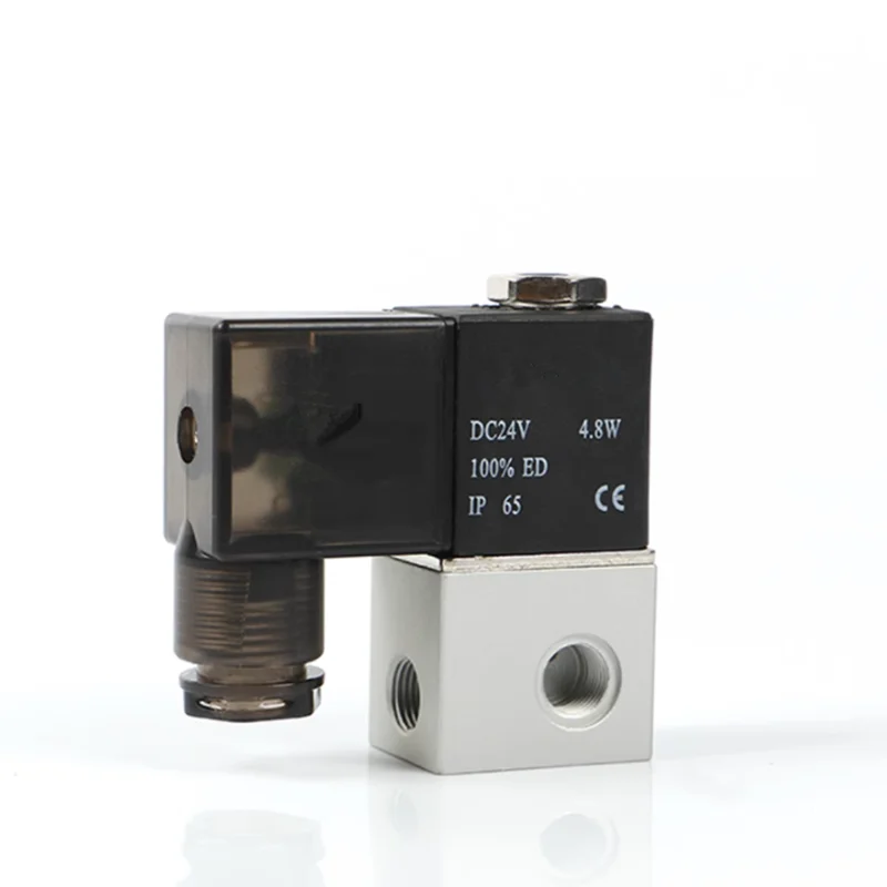 

1x 3V1-06 12/24VDC 220/380VAC 3Port 2Pos 1/8" BSP Normally Closed Solenoid Air Valve Coil LED