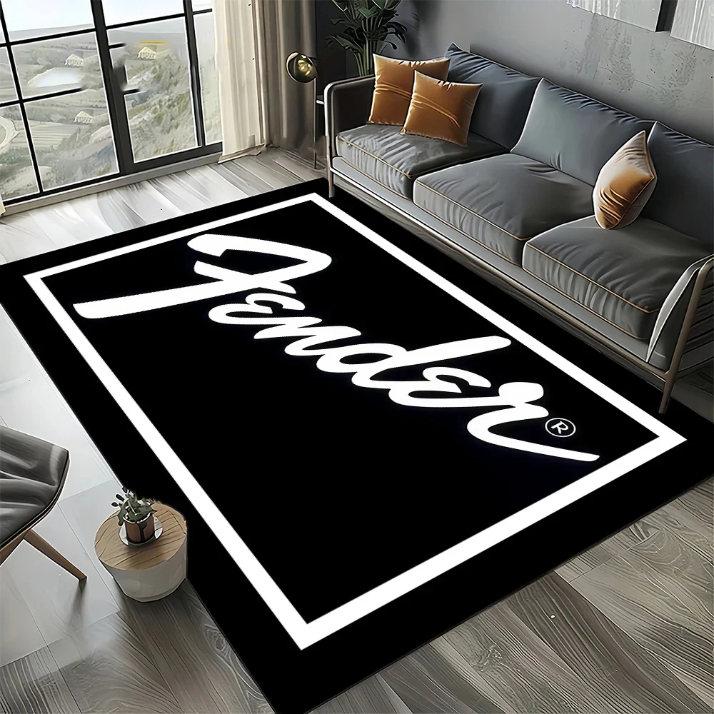 Alfombra 3D F-fender con Diseñ - Musical Instruments Cartoon reseña y precio