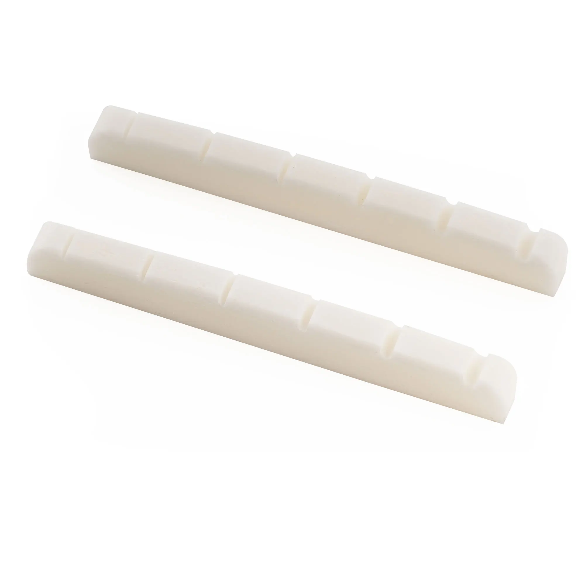 Musiclily Pro 40,5 x 3 x 5 mm flacher, geschlitzter Knochensattel für 6-saitige Squier Affinity ST Tele Style E-Gitarre (2er-Set) – Detail 8