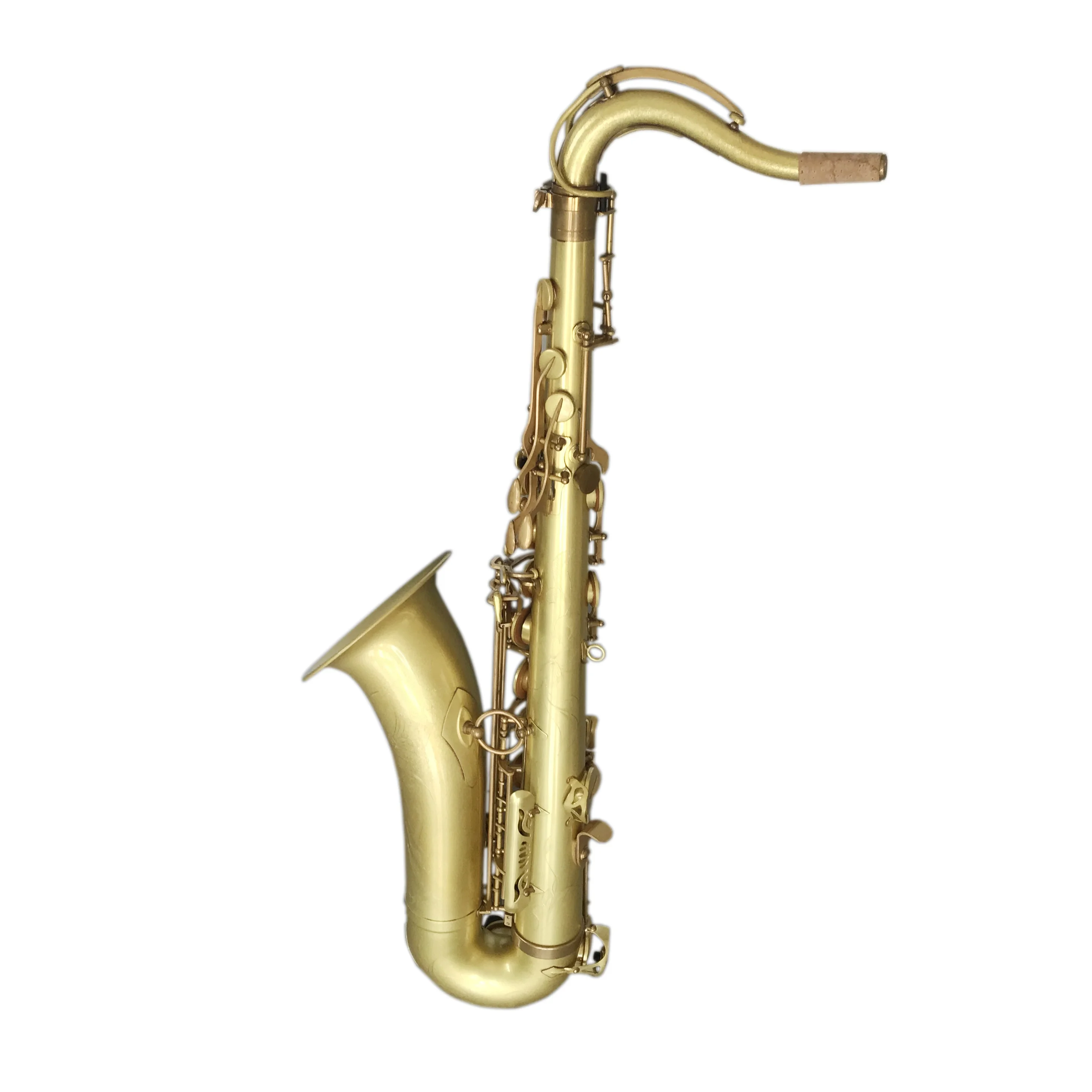 SEASOUND OEM Professional Vintage Yellow Tenor Saxophone Reinforced Stern JYTS113VGYW