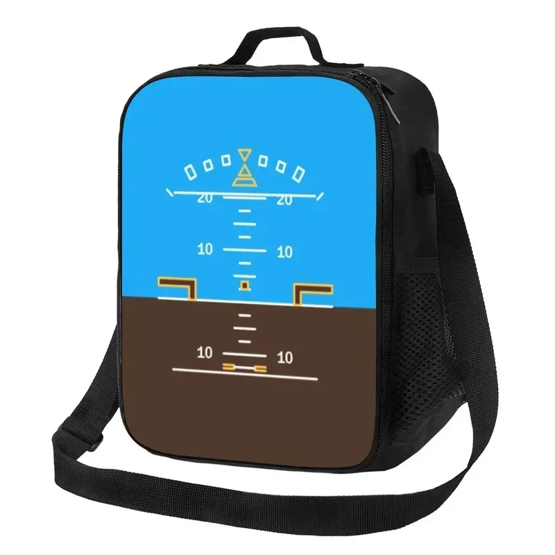 Custom Attitude Indicator Lunch Bag Men Women Warm Cooler Insulated  Boxes for Student School