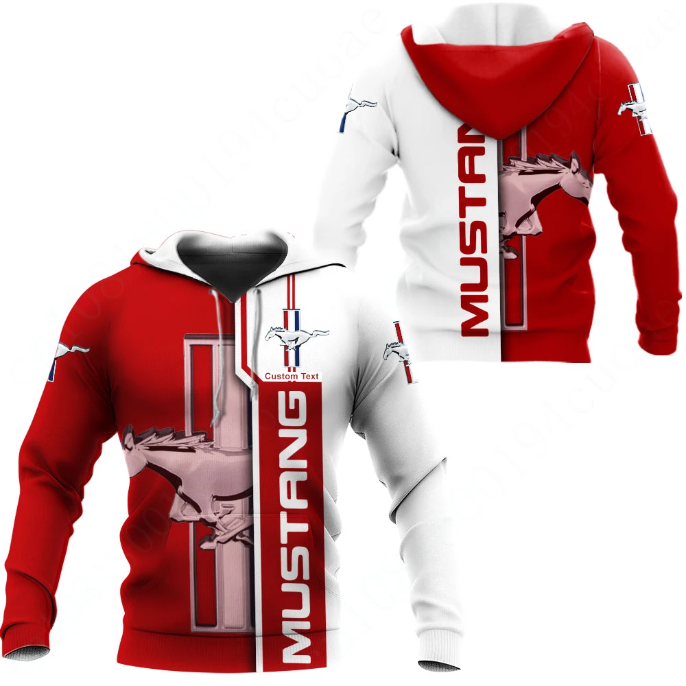 

Mustang Clothing Harajuku Oversize Zip Hoodie Anime Hoodies For Men Women 3D Printing Pullover Casual Sweatshirt Unisex Hoodies