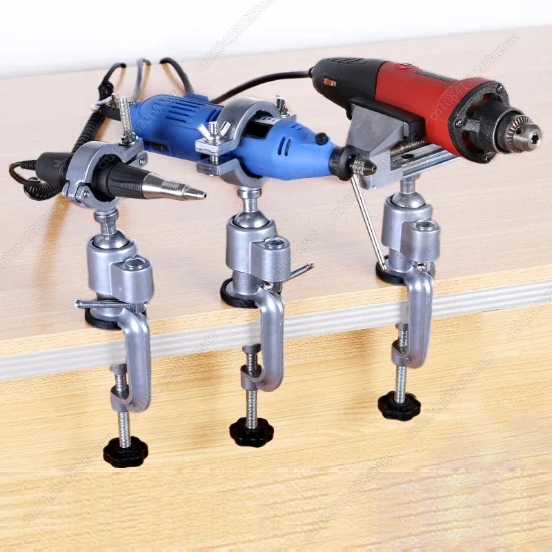 New 3 Style 360 Degree Rotating Table Vise Multifunctional Aluminium Alloy Swivel Bench Vise Clamp for Electric Drill etc