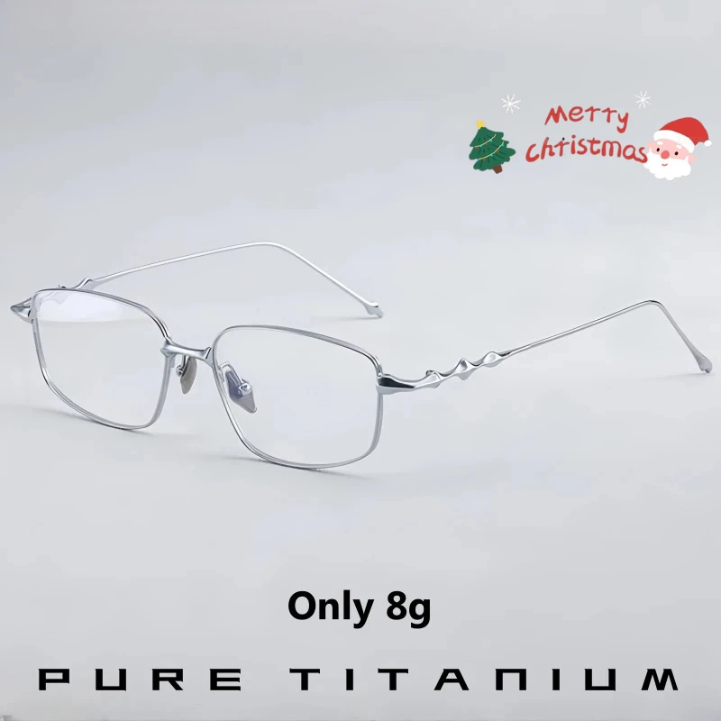 

OLLYMURS оптические очки с блокировкой синего света по рецепту, мужские очки в титановой оправе, ультра легкие модные трендовые очки большого размера