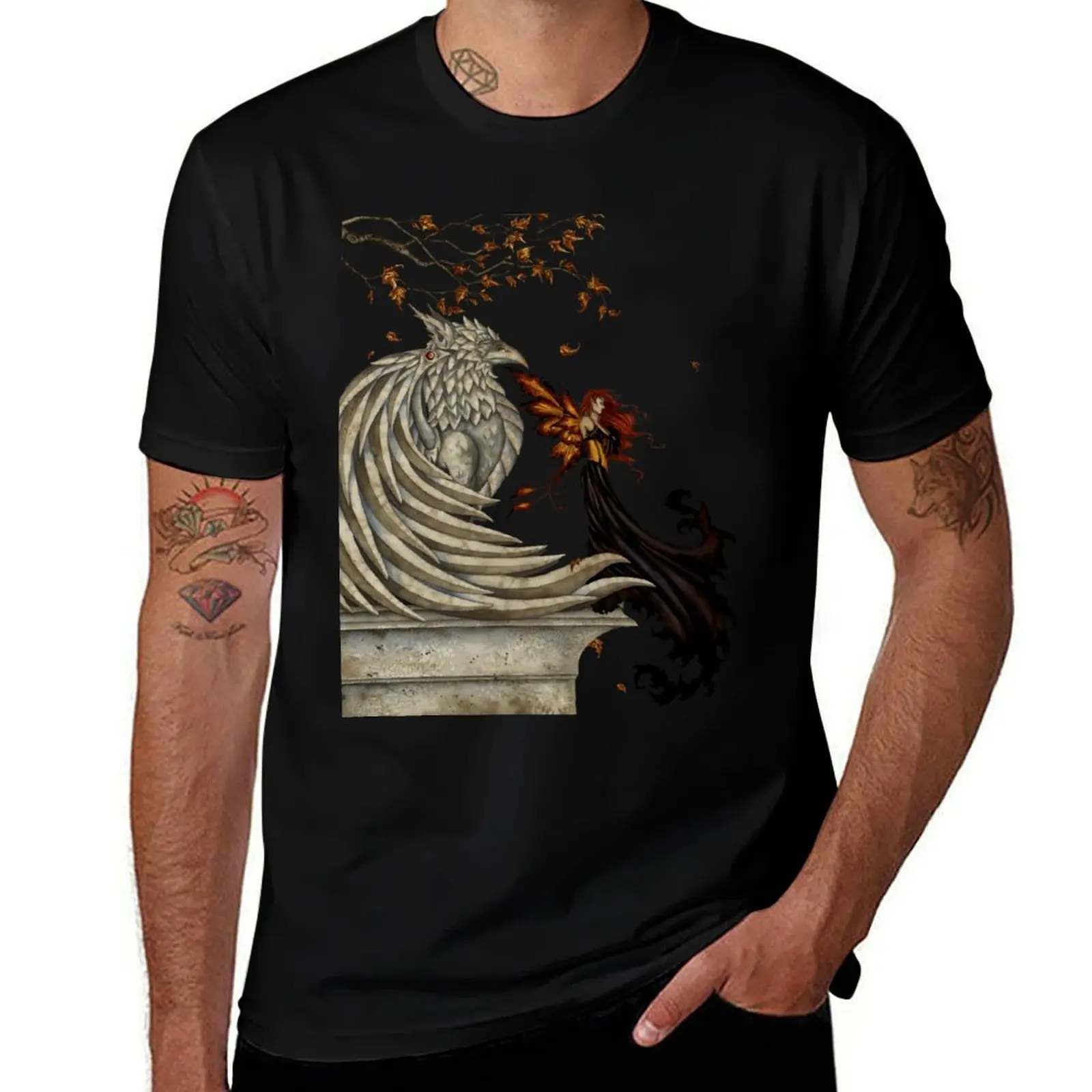 

Autumn Gryphon T-Shirt t shirt for man 100 percent cotton t shirts for man graphic funny T-Shirt