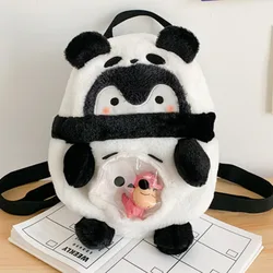 Cartoon Panda Penguin Children's Holiday Backpack Characters Role Play Toy Messenger Bags Children Knapsack For Kids Gifts