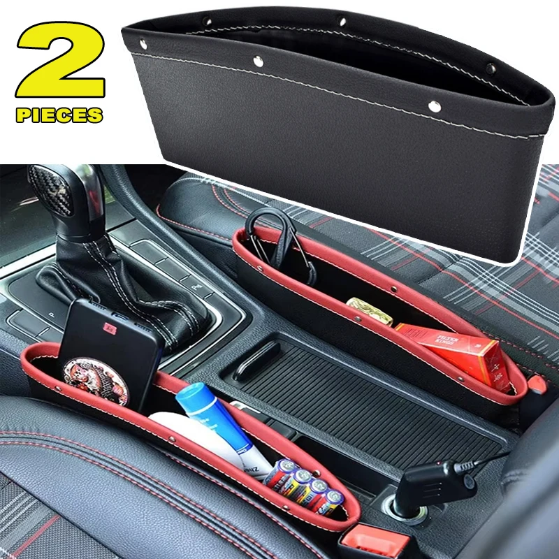 

Car Seat Slit Gap Organizer Key/Phone/Coins Storage Pocket Car Interior Sundries Bag Pouch Auto Driver Seat Catcher Phone Holder