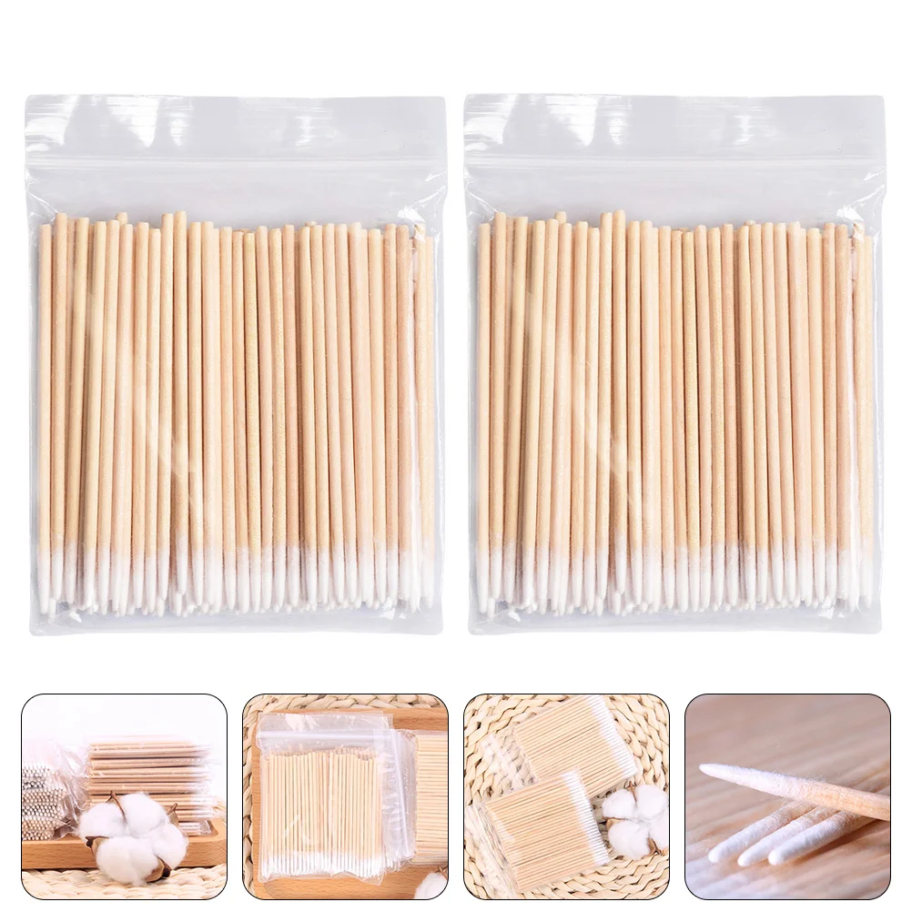 

1000 Pcs Cotton Swab Makeup Supply Lash Cosmetics Tattooing Swabs Eyelash Glue Cleaning Sticks One-off Tool