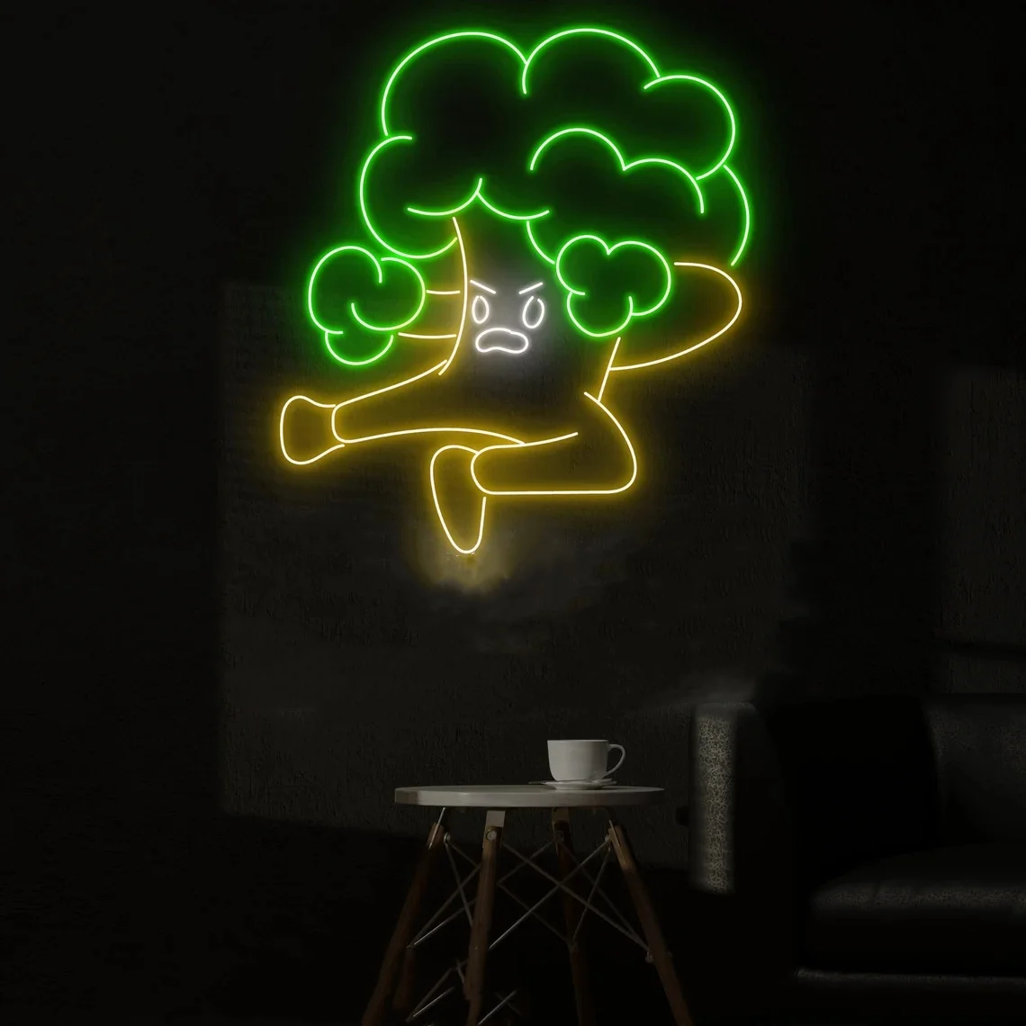 

Broccoli Neon Sign Custom Neon Sign Wall Decor Art Neon Sign