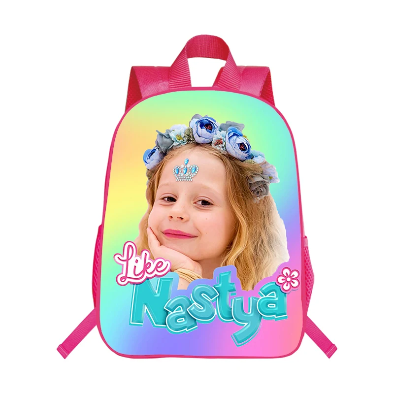 나스티아 프린트 나일론 배낭, 어린이 스타 학교 가방, 맞춤형 대용량 배낭, 여아용 카와이 학교 가방