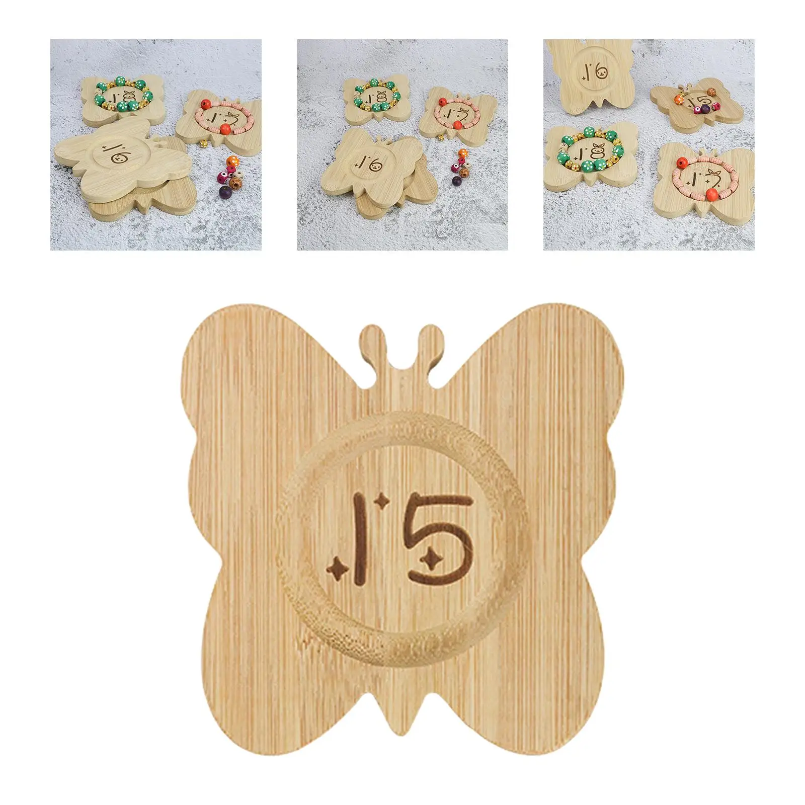 Wooden Bracelet Bangle Display Multifunctional Bracelet Holder Decorative Bead