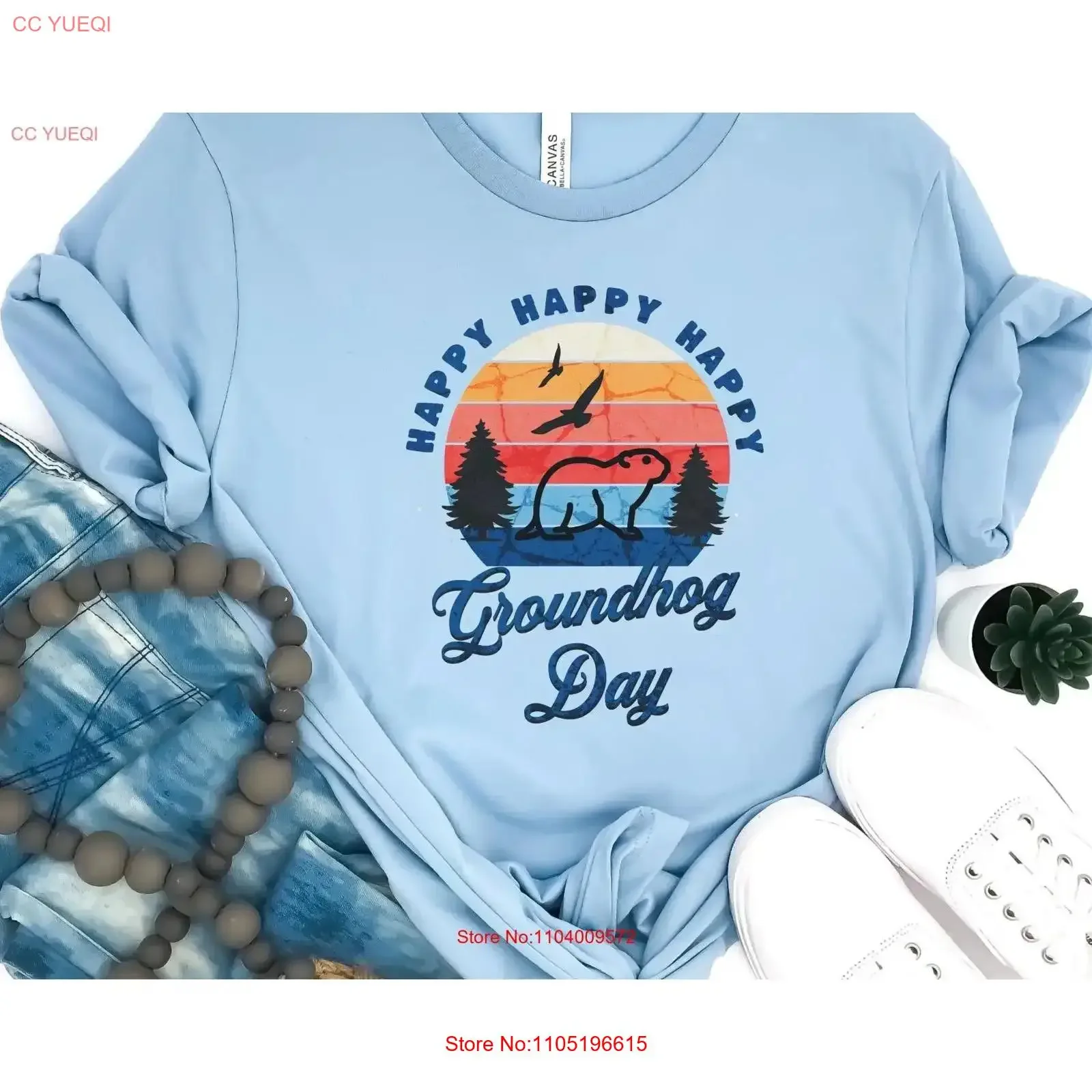 Happy Groundhog Day T Shirt Nature Prediction Animal Lover Wilderness EnthusiasT Cute vintage Washed Stylish graphic Stretched