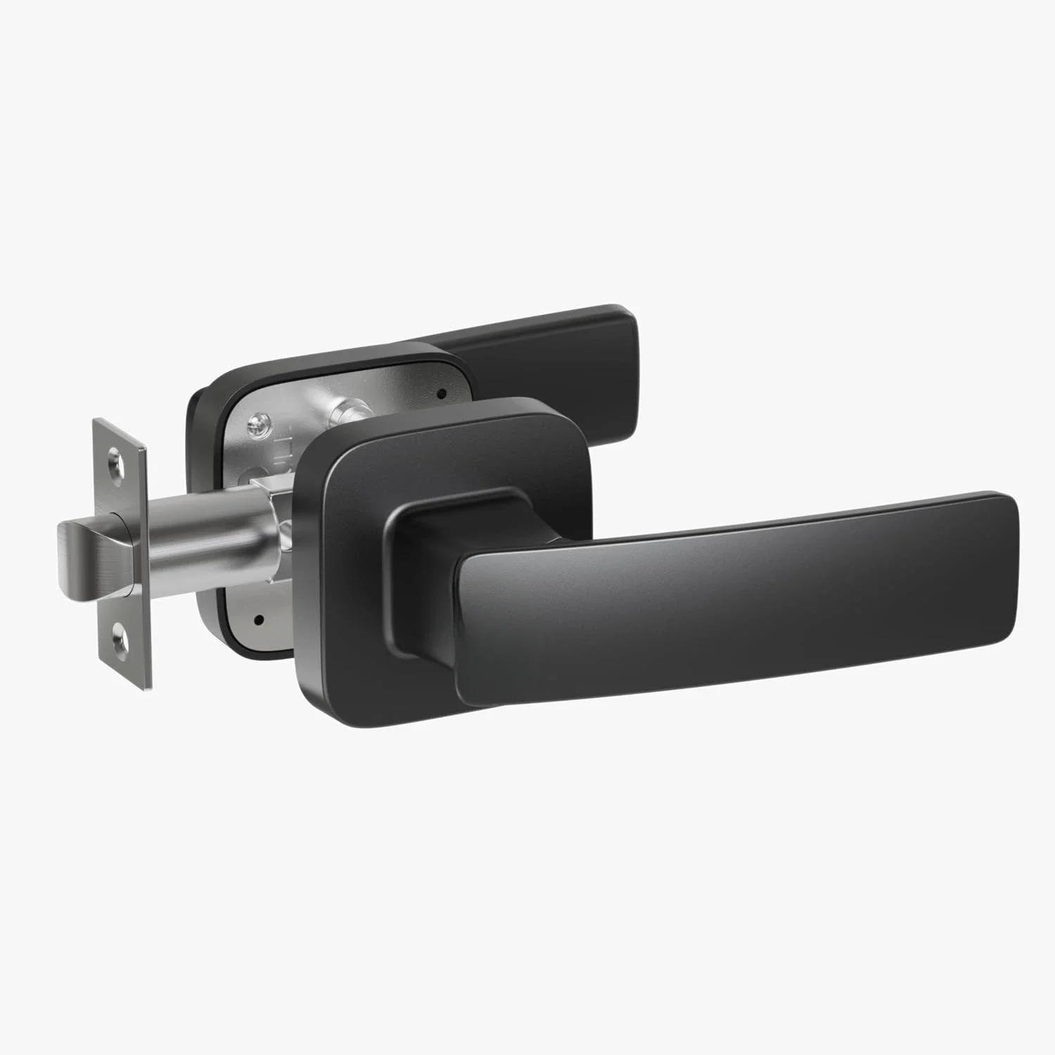 

Ручка Push Pull, комплект черных ручек для входной двери матового черного цвета, регулируемая защелка