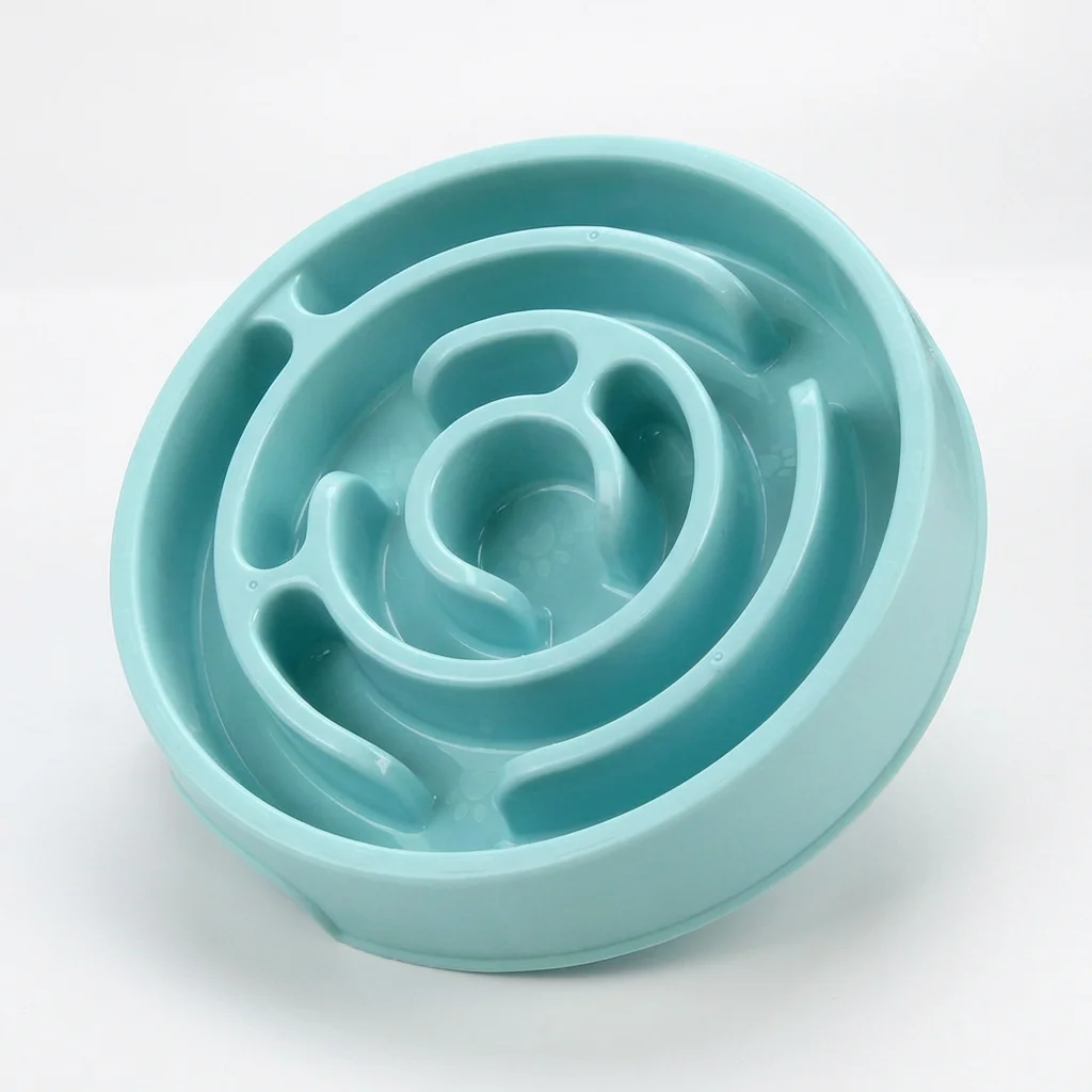Slow Feeder Dog Bowl - Non-Slip Interactive Maze Bowl for Dogs & Cats, Prevents Bloat & Choking, Healthy Eating Design