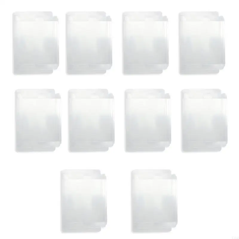 

T3LB Pack of 10pcs Plastic PET Transparent Clear Box Game Cartridge Protectors Cover Case for NES Game Cards Protections