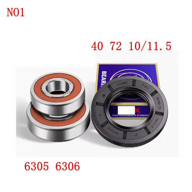 For Haier drum washing machine Water seal and bearings 6203 6204 6205 6206 6207 6305 6306 6307 Oil seal Sealing ring parts