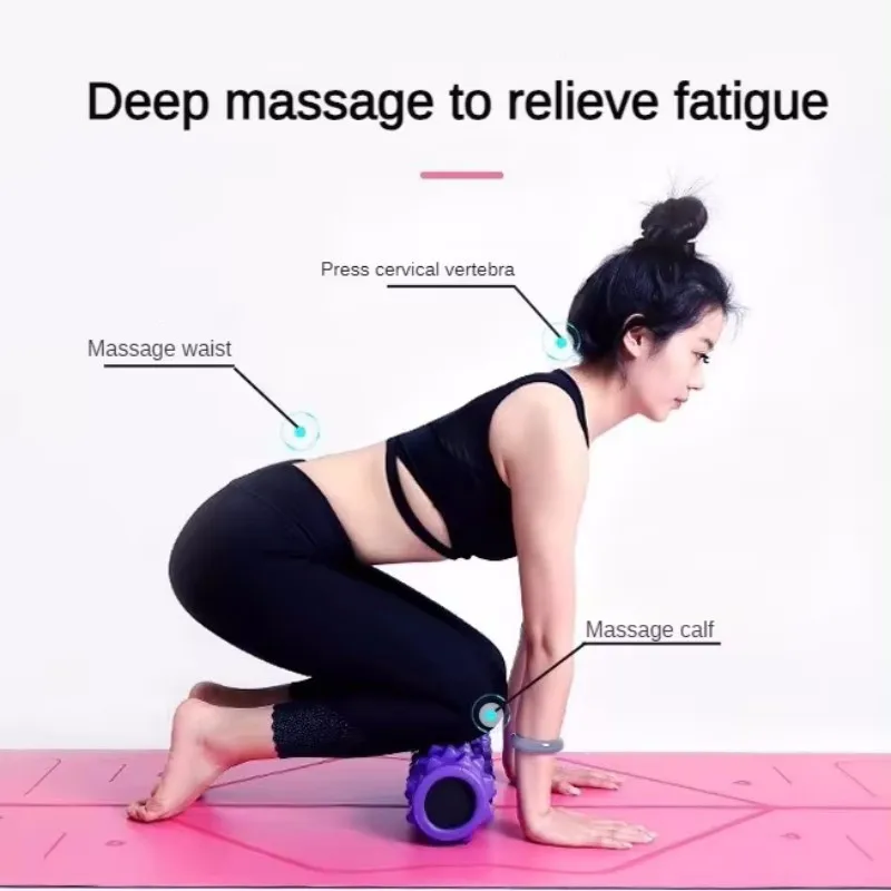 أسطوانة تدليك فوم صلبة من Lezyan ، عمود تدليك استرخاء العضلات ، أسنان تنحيف الساق ، صالة ألعاب رياضية ، 33 أو