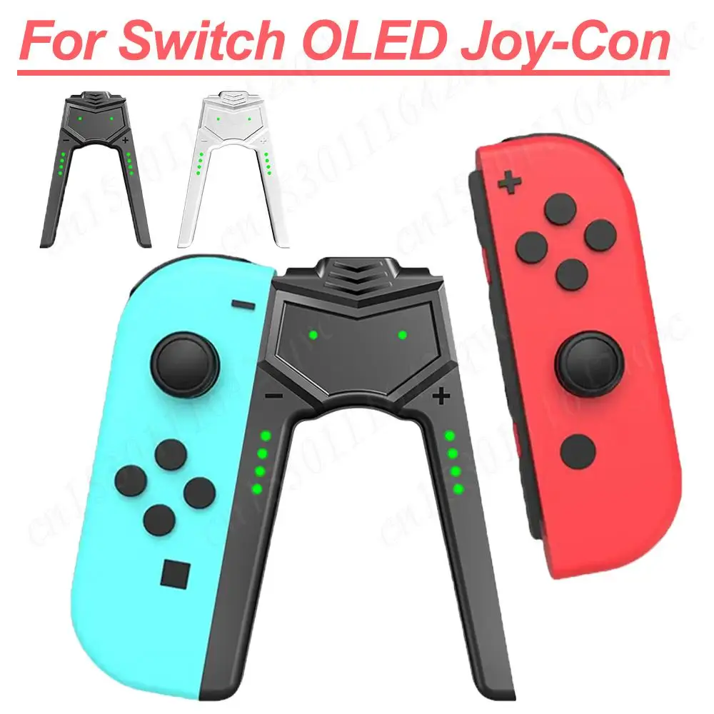 Mini Charging Dock Grip For Switch OLED Joy-Con Type C V-Shaped Controller Charger Handle Charger Stand for Nintendo Switch OLED