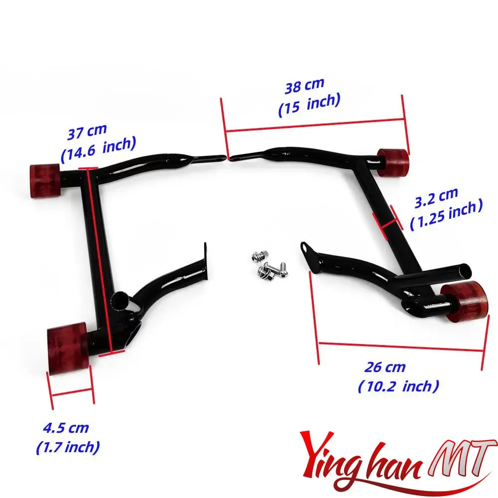 Motorcycle Rear Saddlebag Guard Rails Bracket For Harley Touring Electra Glide Ultra Road King Street Glide Road Glide 09-23