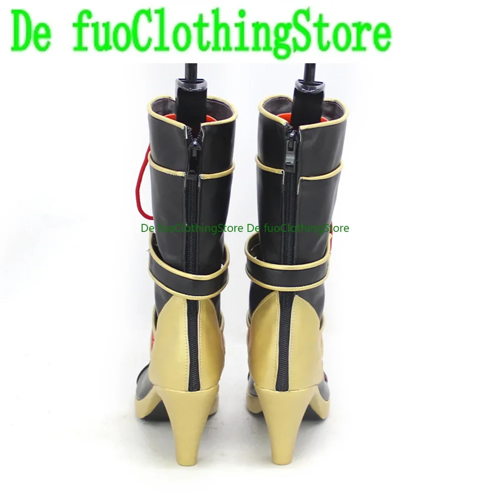 Hololive Kuzuha Sanya Buty do Cosplayu Gra Anime Karnawał Impreza Halloween Boże Narodzenie DefuoClothing Sklep z Obuwiami