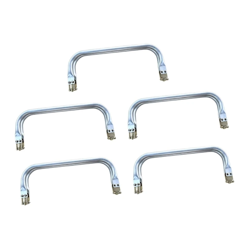 5Pcs Hinged Metal Bag Handle Set for Handbag Repair and DIY Bag Projects 6XDA