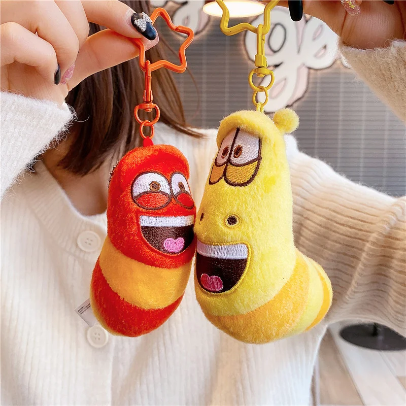 LLavero de cómic Anime divertido insecto Slug llavero creativo Larva juguetes de peluche dibujos animados Candice Guo muñeco de peluche para niña chico bebé