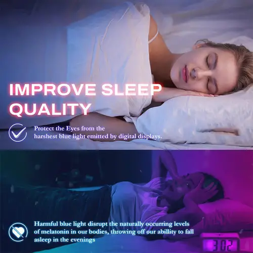 Imagen 2 del producto Gafas ultraligeras antirayos azules para ordenador con lentes rojas, gafas para videojuegos con montura redonda Vintage para mujer, protección ocular Digital para hombre