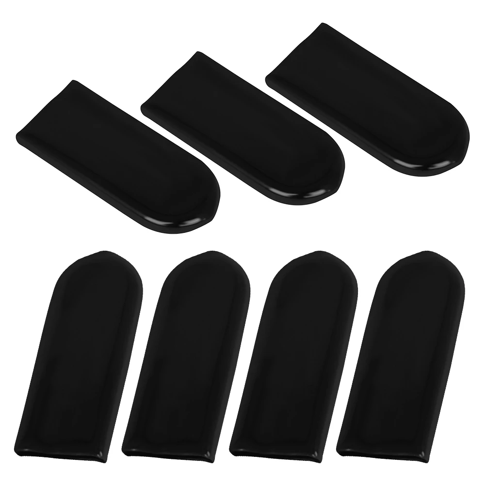 

7 Pcs Black Thumb Rest Cover for Saxophone Silicone Finger Pad Protector Anti Slip Lightweight Durable Practical Music Gift
