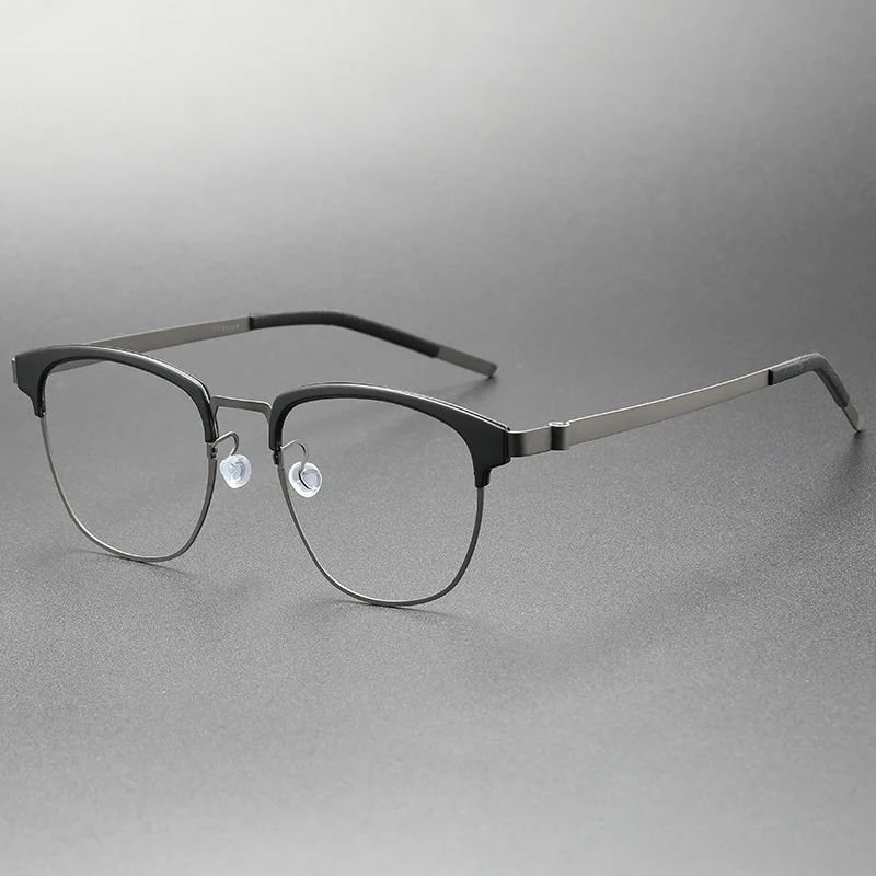 جديد الدنمارك مصمم إطارات النظارات البصرية الرجال النساء خمر خفيفة المسمار إطارات النظارات النظارات #5