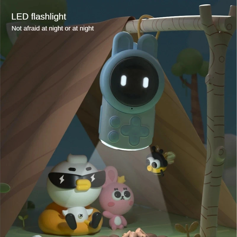 2Pcs A Set Walkie Talkie Electronic Toy Rabbit Bear Portable Phone Outdoor Travel Children Handheld Interactve Walkie Talkie Toy