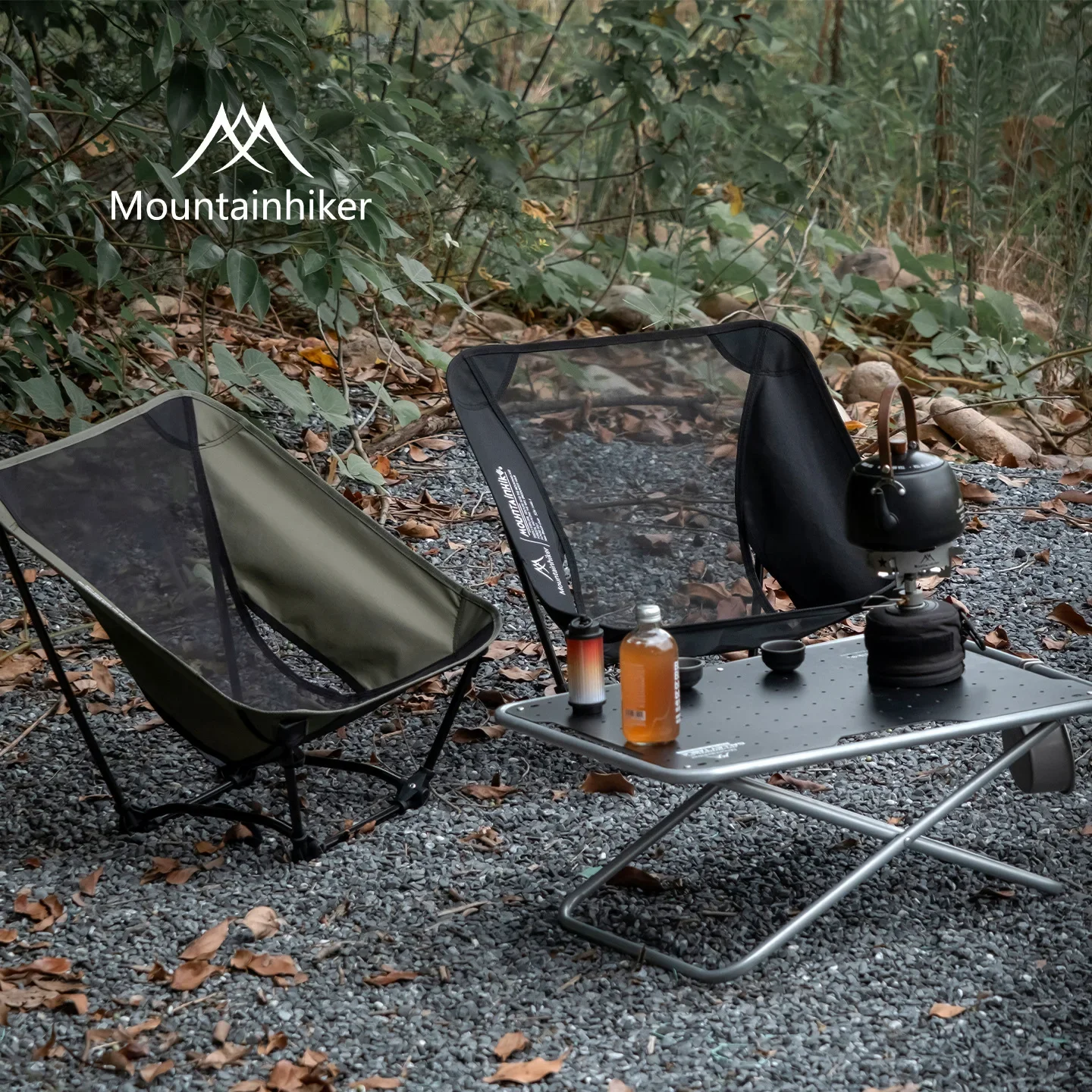 MOUNTAINHIKER Ultra-Light Low-Profile Folding Moon Chair for Ground Use: Portable Mesh CORDURA Stool for Outdoor Camping, Hiking view 2