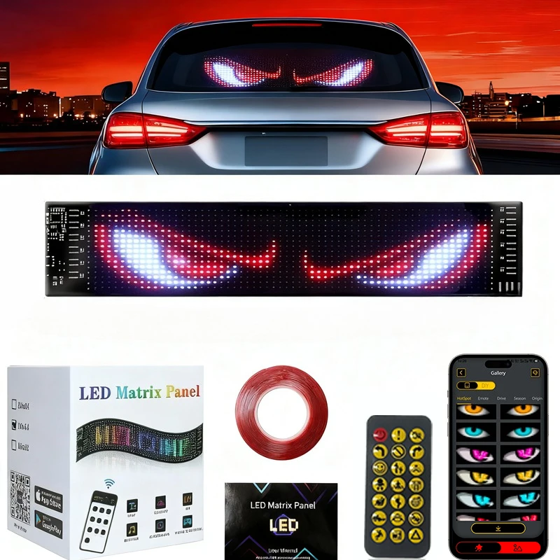 2pack-devil-eyes-light-led-matrix-flexible-soft-screen-programmable-display-app-remote-control-diy-text-for-car-truck-windshield