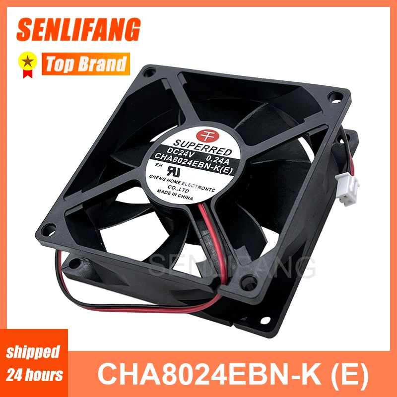 

Genuine new for CHA8024EBN-K (E) CHA8024FBN-K (E) 8025 24V 8cm 0.24A inverter cooling fan