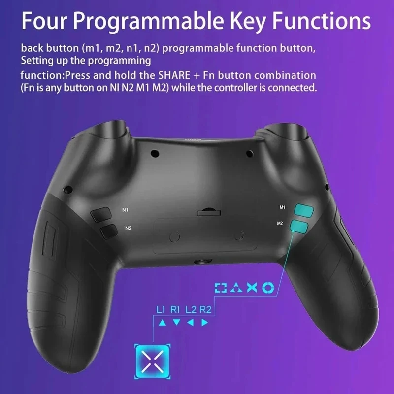 Imagem -05 - Wireless Game Controller para Ps4 Bluetooth Versão Mais Recente pc Controlador Q300