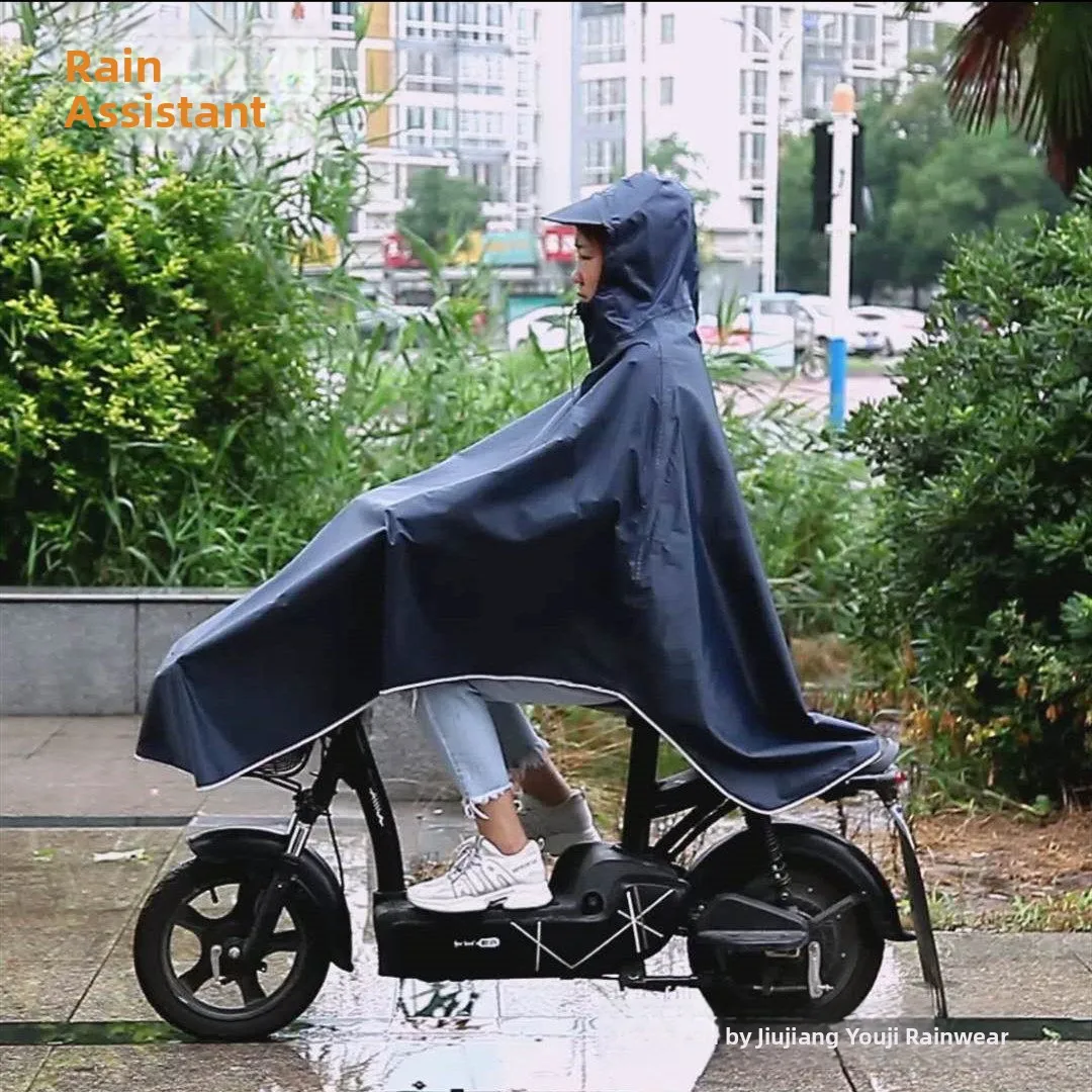 Fashionable Unisex  Bike Riding Raincoat Student Special Purpose Single Person Bicycle Rain Poncho Waterproof Cycling