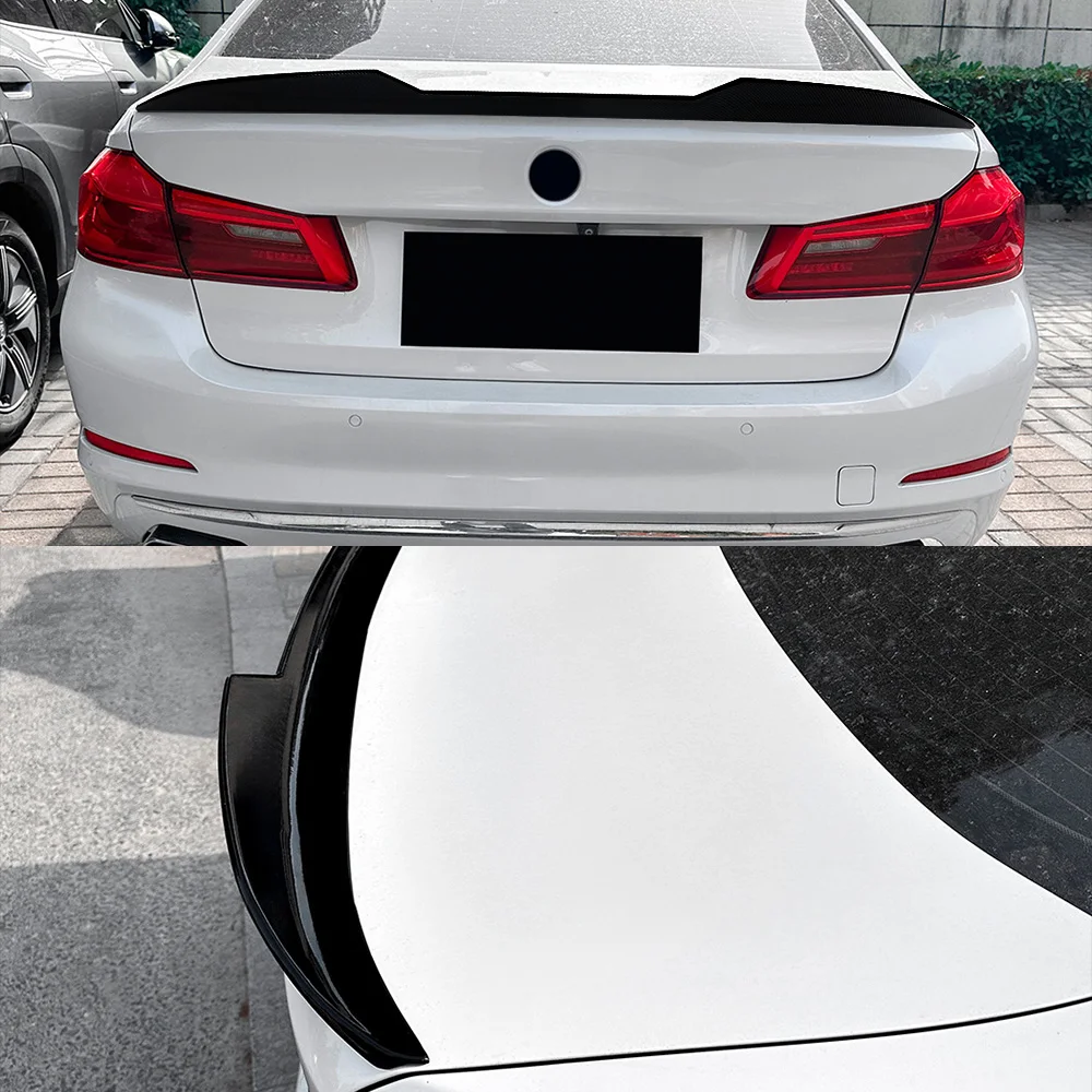 PSM الخلفي سبويلر لسيارات BMW 5 Series G30 2018-2023 لامع أسود الرياضة طقم الجسم غطاء صندوق السيارة الجناح BMW اكسسوارات تحديث السيارة