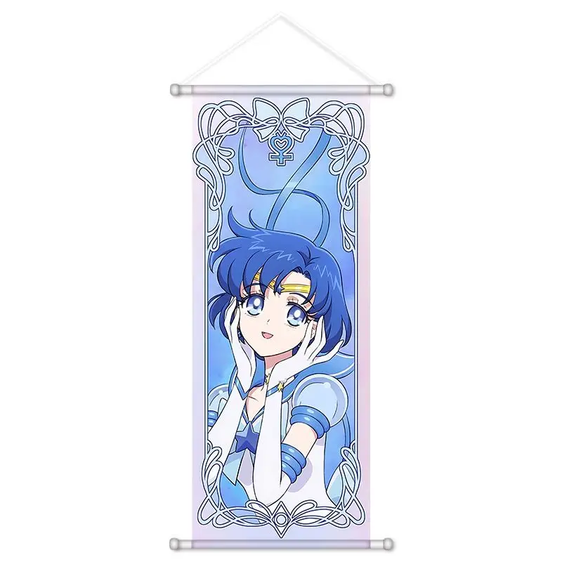 Bandai Sailor Moon Scroll Poster Canvas Sailor Mercury Sailor Mars Anime Perimeter Wallpainting Decoration Gifts - view 4