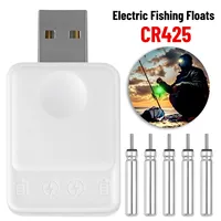Electric Fishing Floats CR425 Battery Charger Portable LED Fishing Buoy USB Charging CR425 Battery Tackles Fishing Accessories