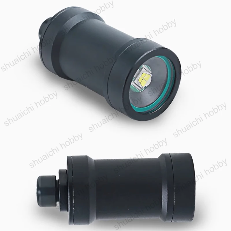 For ROV AUV Underwater 200 Meters Deep-water Waterproof LED Lighting Lamp DC12-36V 15W 1500 Lumens High-brightness White Light