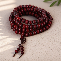 108 Beads 8mm Natural Sandalwood Buddha Prayer Beads Bracelet Unisex Mens Jewelry Fashion Stone Gift