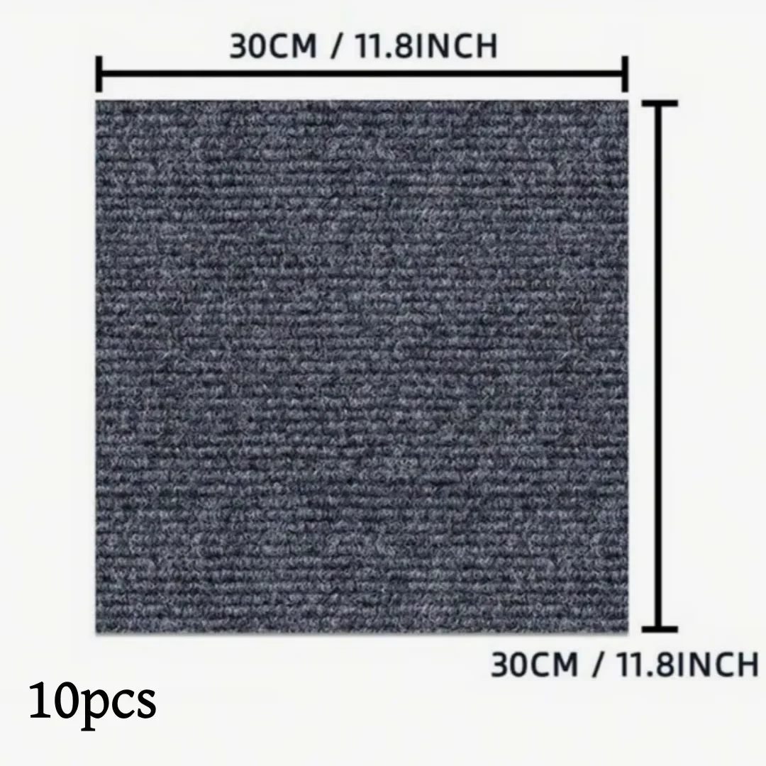 10pcs self-adhesive flooring, striped Mat, can be cut and reused, suitable for DIY, home decoration, affordable room decoration