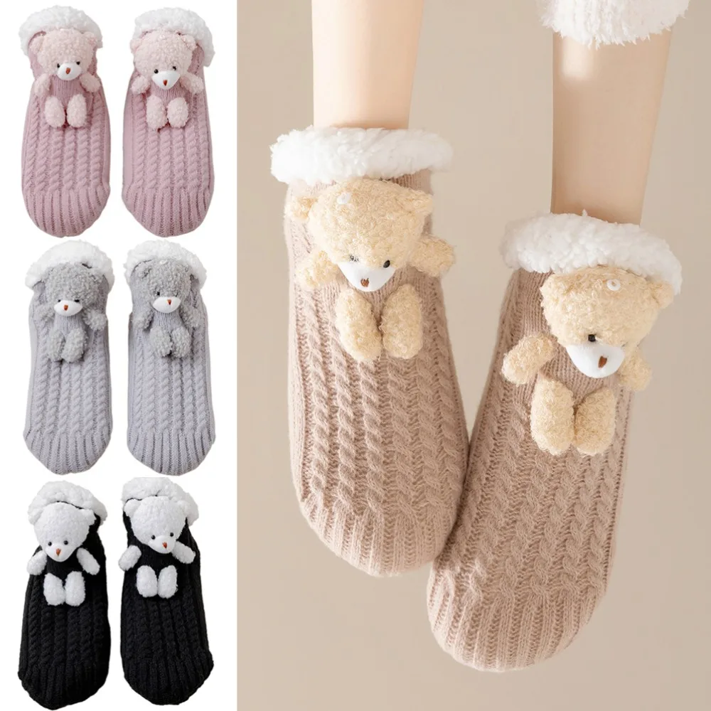 

New Thickened Floor Socks Soft Winter Warm Slipper Socks Non Slip Useful Home Sleeping Socks Home